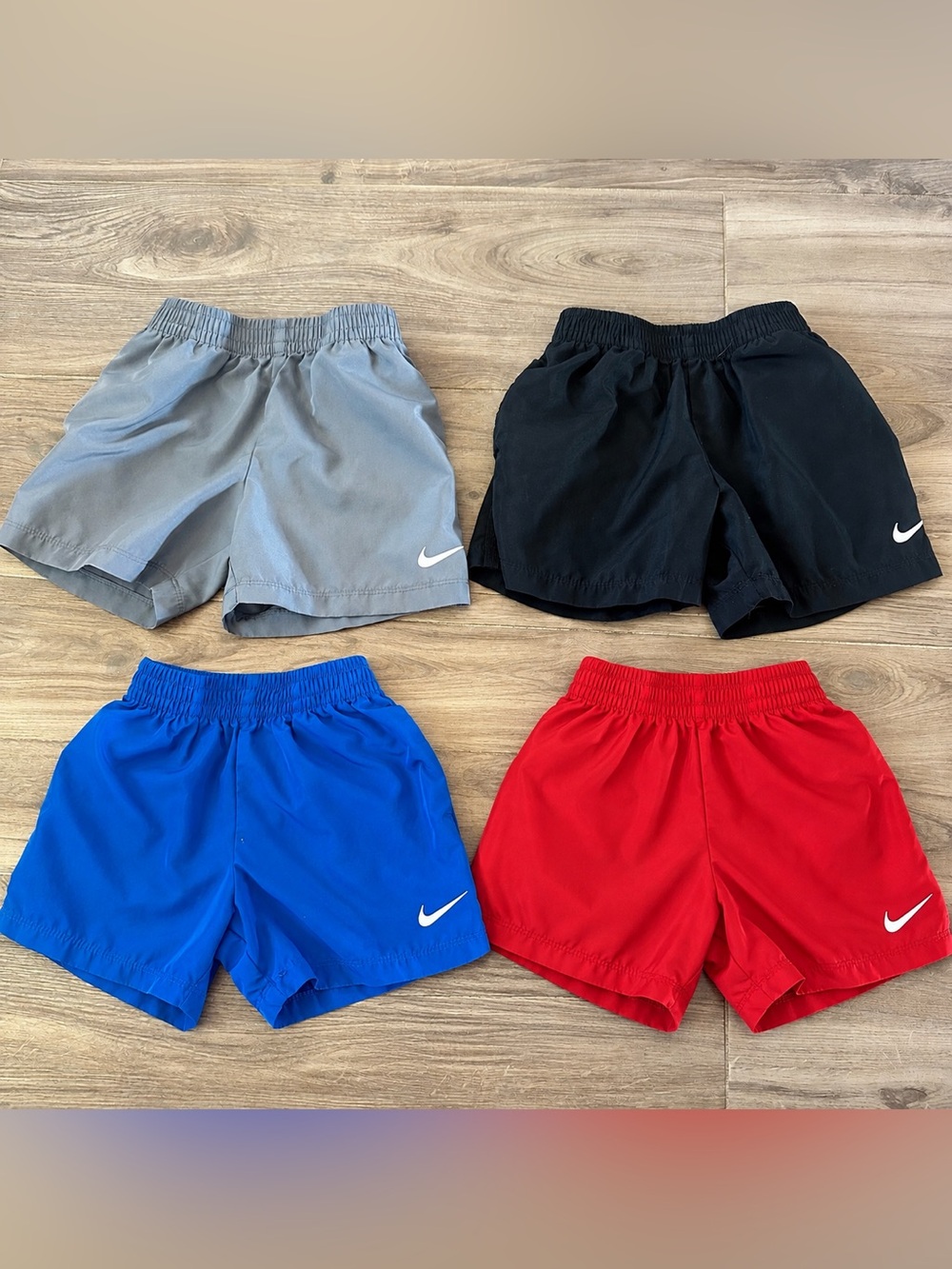 Nike 3t boys' Athletic Shorts — Red, Blue, Black, Gray
